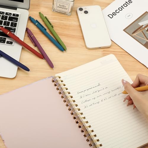 Ddaowanx Gel Pens Set,12 Pcs 0.5mm Retractable Quick Dry Black Ink Pens | Fine Point Smooth Writing Pens for Journaling and Planner,Cute Desk Accessories Office&School Supplies,Gifts for Women