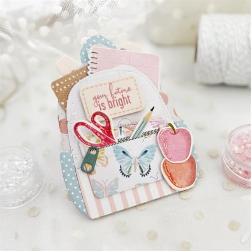 Patchwork Backpack Metal Cutting Dies for Card Making