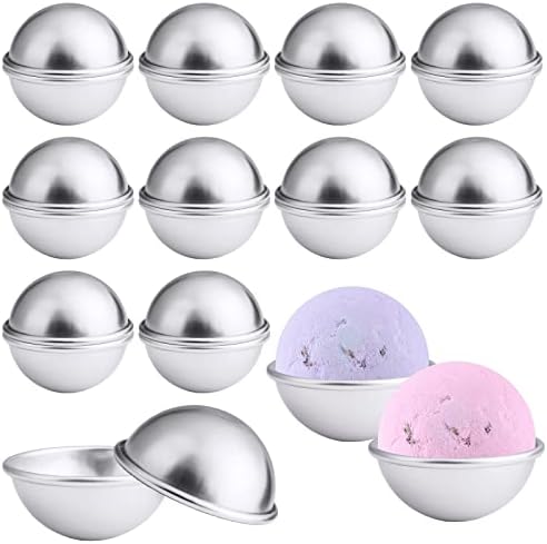 Bath Bomb Molds Kit, 10 Set 20PCS 2.56 Inch Mold Set for DIY Making