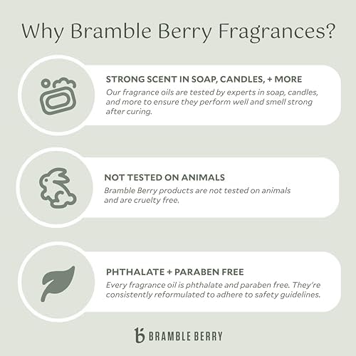 Bramble Berry Oatmeal Milk and Honey Fragrance Oil 2 oz | Warm Sweet Scent for Soap Making, Candle Making, Lotion & Bath Bombs | Skin Safe, Vegan, Paraben & Phthalate Free, DIY Craft Essential | Warm oatmeal milk honey fragrance oil for soap making, ca...