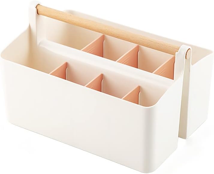 Art Supply Caddy Organizer with Handle,Teacher Tool Storage with Divider