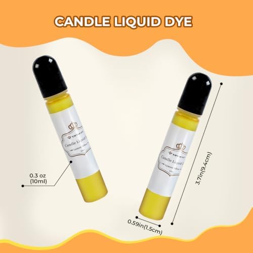 YRYM HT Candle Dye, 16 Vibrant Colors Liquid Oil-Based Dye for Candle Wax