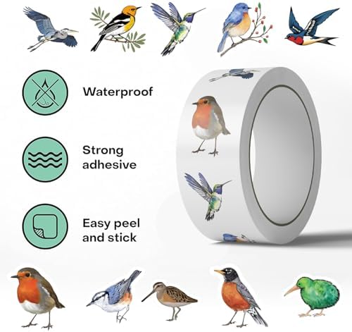 500Pcs Bird Stickers Waterproof Vinyl Decals