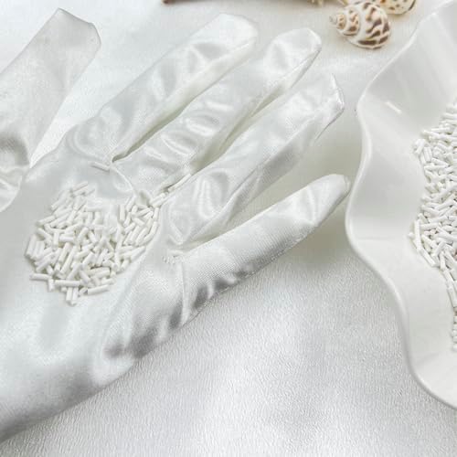 150g Fake Sprinkles Resin Sprinkles Clay Sprinkles Fake Candy Sprinkles Polymer Sprinkles Polymer Clay Slices for Resin Nail Slime Scrapbook DIY Art Crafts Making(246-white)