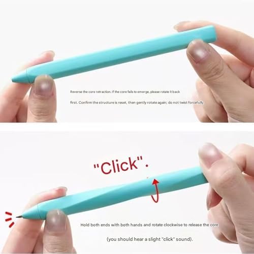 Inks Twist Action Gel Pen with Silicone Grip for Daily, Yellow