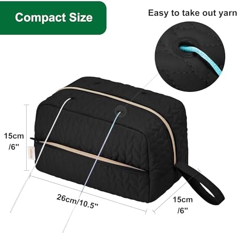 KarSyon Crochet Bag for Yarn Storage Knitting Crochet Supplies Accessories