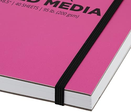 SoHo Urban Artist Brick Sketchbook Journals for Sketching, Drawing, Colored Pencils, Graphite, and More - Mixed Media 5.5"x5.5" (200 GSM, 40 Sheets)