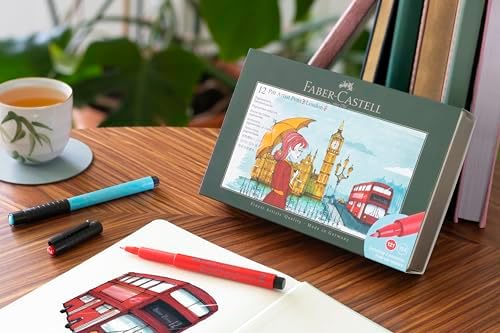 Faber-Castell Pitt Artist Pens, London Tin for Architectural Sketching