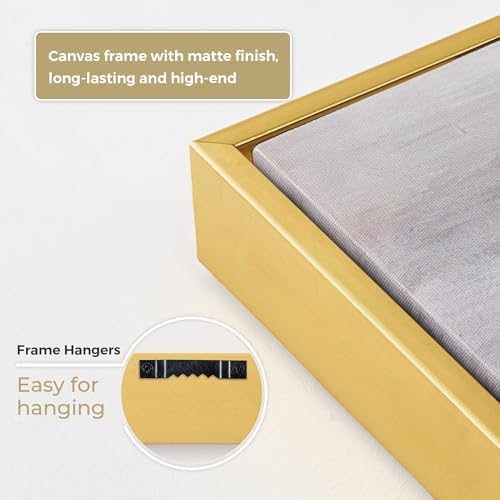 Venusmiles Canvas Frame 16x20 Frame for Canvas Painting Floating for 1" Deep, Floater for Canvas Artist Panel Oil Painting Wall Art Décor, Vertical or Horizontal Picture Wall Decor, Gold