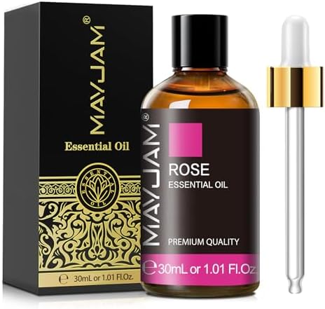 MAYJAM Rose Essential Oil for Diffuser Soap Candle Making, 1.01fl.oz
