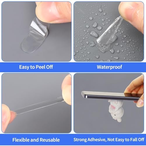 JANYUN 280 Pcs Mounting Putty, Double Sided Sticky Dots Clear Poster Putty