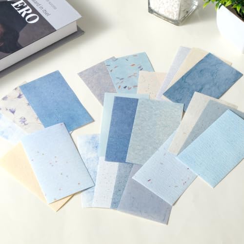 300 Sheets Scrapbook Paper Kit, 6 Color Assorted Textured Handmade Craft Special Papers, DIY Craft Accessories for Junk Journal Bullet Journal Card Making Scrapbooking and Creative Decoration