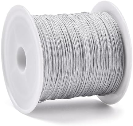 Elecrelive 43 Yards Nylon String Gray Nylon Cord Nylon Beading Thread