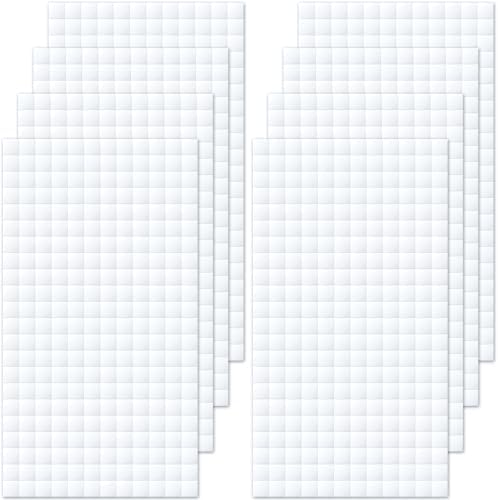 Joez Wonderful 8 Sheets Foam Adhesive Squares, 0.24in, White