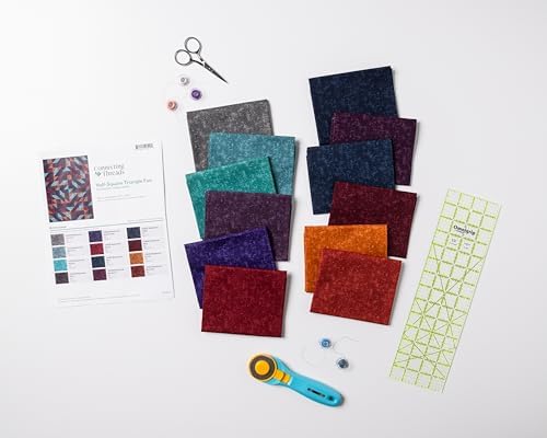 Connecting Threads Triangle Lap Throw Quilt Sewing Kit for Beginners