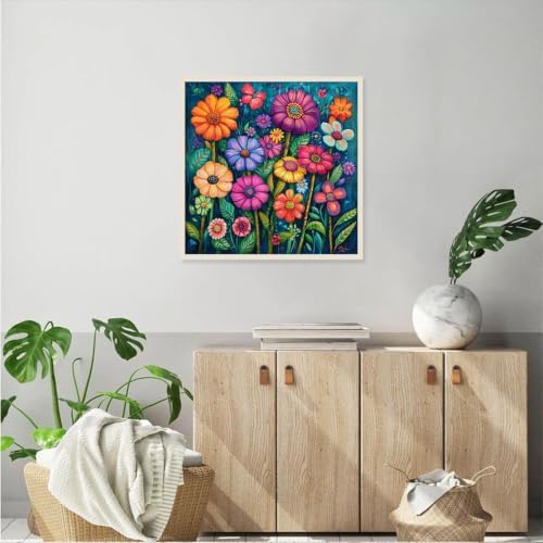 ARPADAMO Flowers Cluster Diamond Art Kits for Adult Diamond Painting12x12in