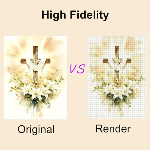 5D Diamond Art Kit for Adults, 12x16in Full Round Drill Floral Painting