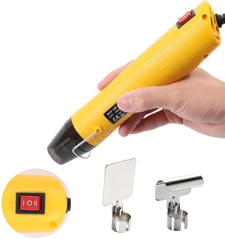 Heat Gun for Crafting, 110V 350W Handed Hot Gun for Shrinking Wrapping PVC | 3.28ft Ultra-Long Cable Portable, Dual-Temp Model Heat Gun with Stand and Power Cord for Sticker Shrinking and DIY Embossing