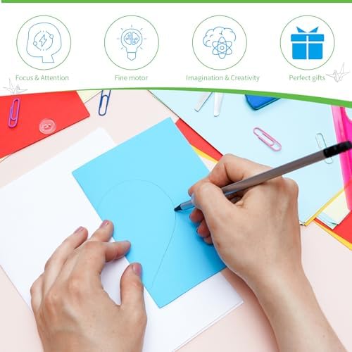 Granhoolm 200 Sheets Origami Paper, 20 Colors Origami Paper 7x7 inch,Double Sided Color Oragami Papers for Paper Artists,Craft Enthusiasts,DIY Arts Crafts