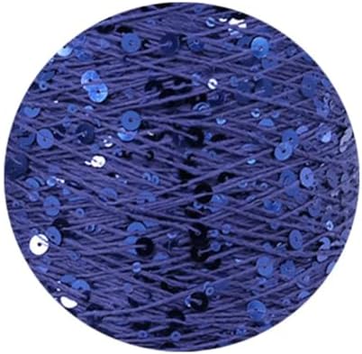 ECYC Ltd 153 Yards Cotton Sequin Yarn, Sparkle Sequin Thread for Knitting & Crocheting, DIY Craft Projects