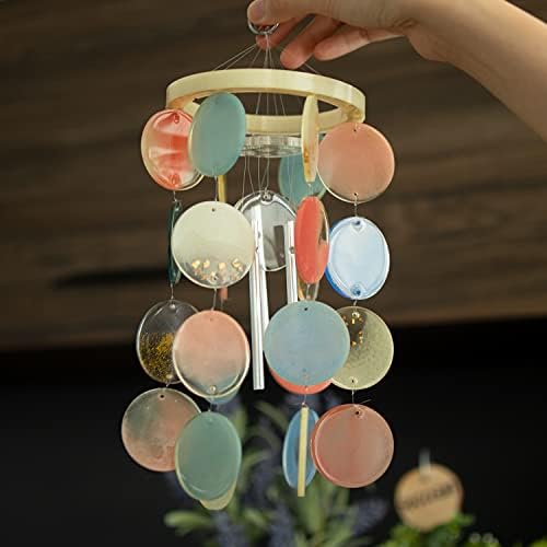 Temlum Silicone Resin Molds for Wind Chime with Metal Tubes | DIY Resin Wind Chime Molds Resin Casting Mold for Home Décor Resin Craft Supplies