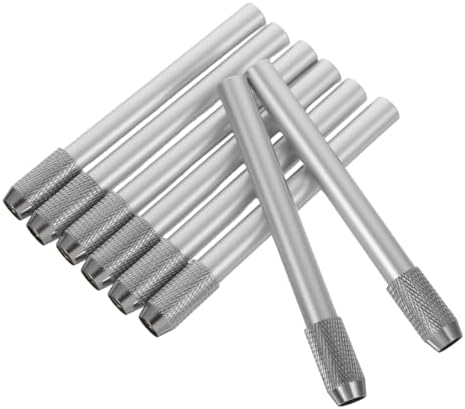 STOBOK Reusable Pencil Extender for Artists Metal Pencil Lengthener Holder for Colored Graphite and Charcoal Pencils 4.13 in Short Holder for Drawing Sketching Office Supplies 8 Pack