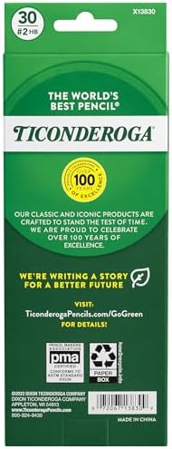 Ticonderoga Wood-Cased Pencils, Pre-Sharpened