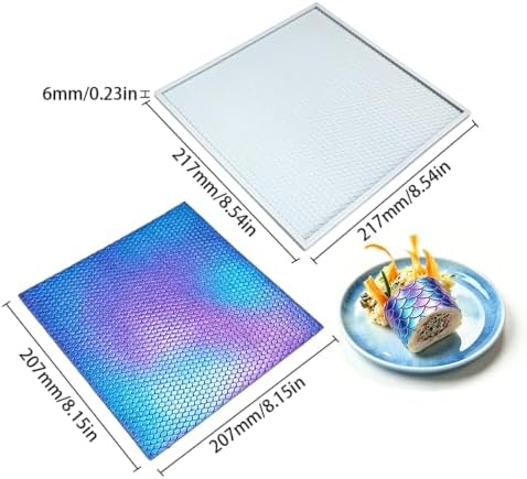 Silicone Cake Decorating Mold Hollow Out Fish Scale for Baking