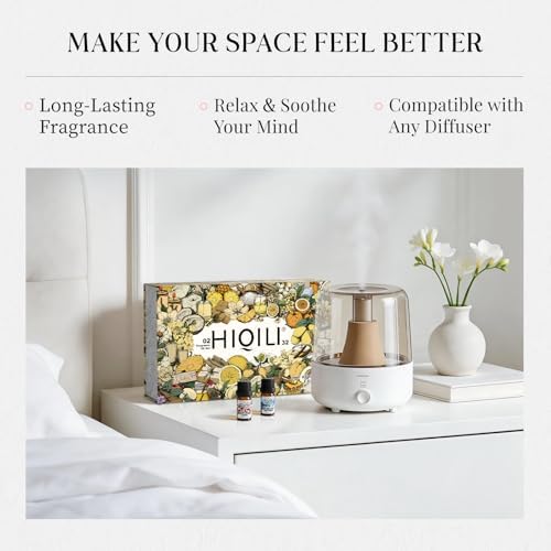 HIQILI Discovery Fragrance Oil Gift Set for Diffuser, Candle & DIY Perfume