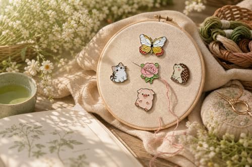 HENYANMHXH Needle Minder Magnet, Cute Magnetic Needle Holder,Kitten