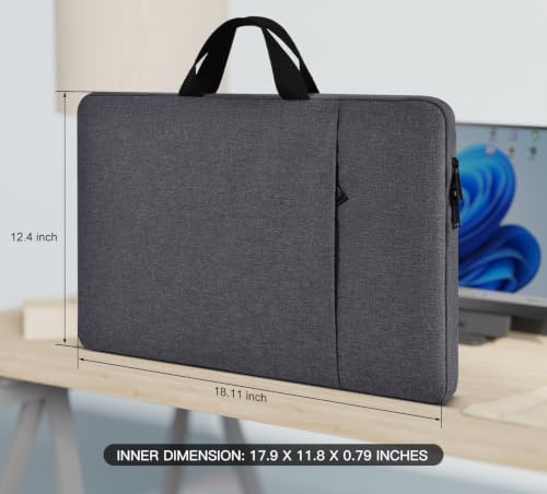 Waterproof Drawing Tablet Sleeve Case Compatible with Huion KAMVAS Pro 16, Wacom Cintiq 16/ Cintiq Pro 17, Space Grey