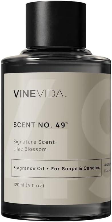 VINEVIDA [4oz] Lilac Blossom Fragrance Oil for Candle Making and Soap Making - Premium Candle Scents for Soy Candles