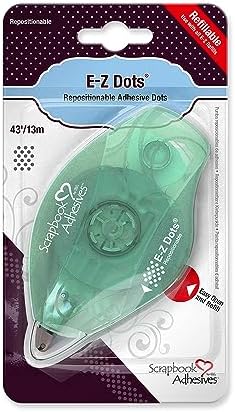 SCRAPBOOK ADHESIVES BY 3L E-Z Dots Repositionable Refillable Runner Dispenser, 43 Feet