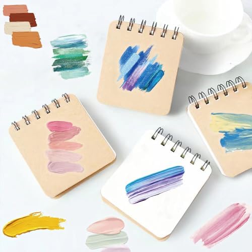 60pcs Cute Palette Shapped Stickers Scrapbook, Self-Adhesive Waterproof Vinyl Sticker for Laptops, Aesthetic Decor Journal Stickers Planner Accessories for Luggage, Water Bottles