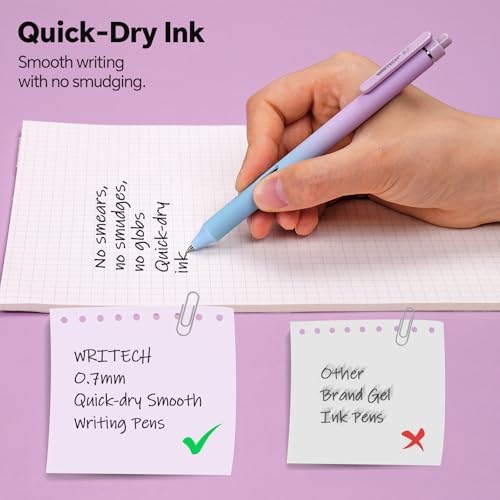WRITECH Gel Pens Journaling Highlighters: Purple Pastel All-in-One Set 8ct