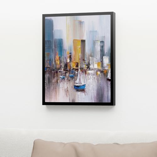 Venusmiles Canvas Frame 11x14 Frame for Canvas Painting Floating for 1" Deep, Floater for Canvas Artist Panel Oil Painting Wall Art Décor, Vertical or Horizontal Picture Wall Decor, Black