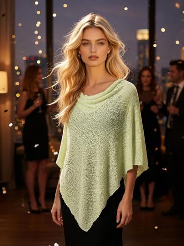 MAKABO Women's Off Shoulder Mesh Knit Cover Up Summer Beach Asymmetrical Vacation Bolero
