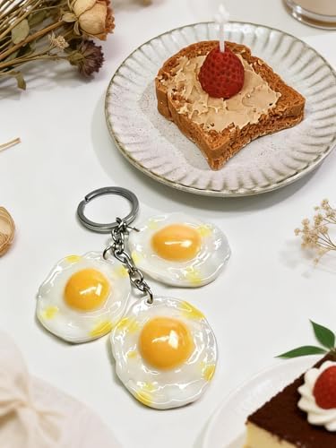 3D Toast Bread Silicone Mold & Fried Egg Fondant Mold, Non-Stick Food Shape Candle Moulds for Chocolate, Resin, Soap | Cute Bread Molds for Baby Shower & Birthday Party DIY Crafts‌ (Toast)