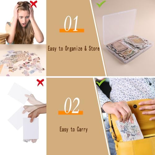 200Pcs Vintage Scrapbook Stickers, Aesthetic Junk Journal Stamping Supplies Kit, Scrapbooking Ephemera Washi Paper for Bullet Journaling Planners Diary Collage (Celestial)