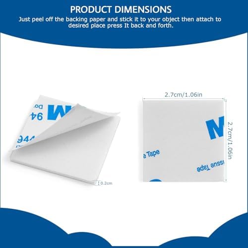 600PCS Double Sided Foam Tape, Super-Sticky Double Sided Adhesive Pads