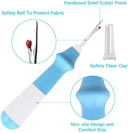 Lhedon Seam Ripper 3 PCS Ergonomic Grip Sewing Thread Remover Tool