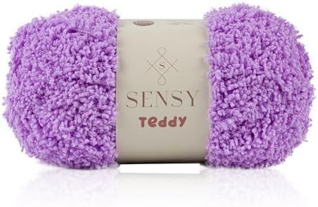 S Sensy Teddy- Micro Polyester Amigurumi #5 Bulky Yarn Lilac 109 Yards 4 oz