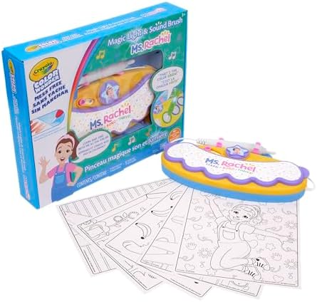 Crayola Ms Rachel Color Wonder Magic Light Brush, Mess Free Coloring Toy 3+