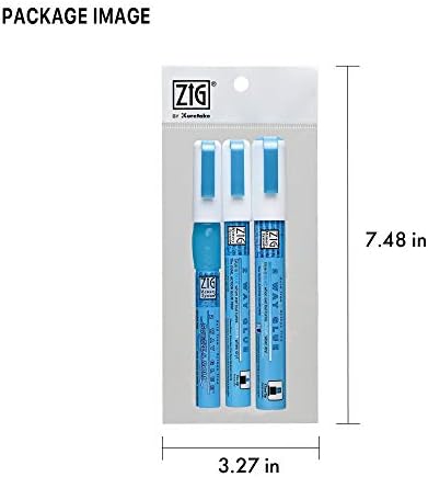 Kuretake Zig 2 Way Glue Pen 3 Variety Set, Adhesive for Professional,Artists, Crafting, Scrapbooking, Gift Card, Made in Japan