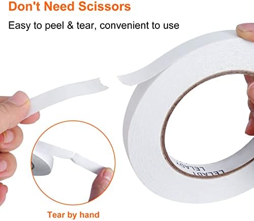 Double Sided Tape 1/2 Inch x 40 Yards- 4 Rolls