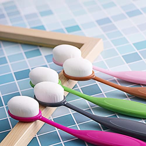 Yoseng 5 Pcs Craft Ink Blending Stencil Brushes with Color Coded Handles