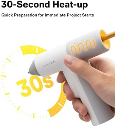 HOTO Easyflow Hot Glue Gun, Auto Dispensing Glue Gun (40 Glue Sticks)