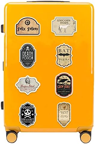 50 Pcs Potion Label Stickers Retro Aesthetic Party for Water Bottle Laptop Skateboard Luggage Guitar Car Motorcycle Bike Vinyl Waterproof Apothecary Sticker Pack Suitable