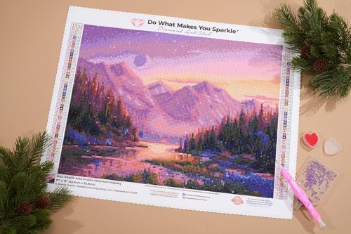 DIAMOND ART CLUB Purple Mountain Majesty Diamond Art Kits for Adults