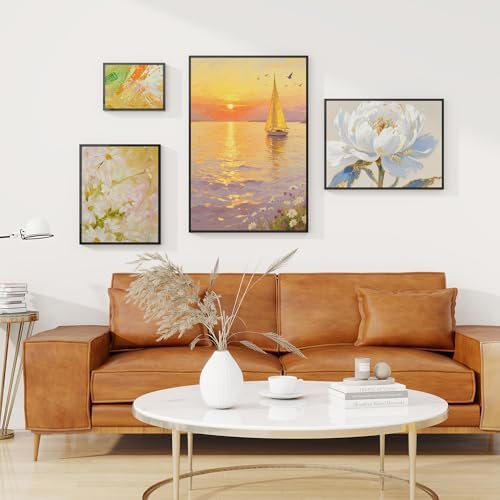 Venusmiles Canvas Frame 18x24 Frame for Canvas Painting Floating for 1" Deep, Floater for Canvas Artist Panel Oil Painting Wall Art Décor, Vertical or Horizontal Picture Wall Decor, Black